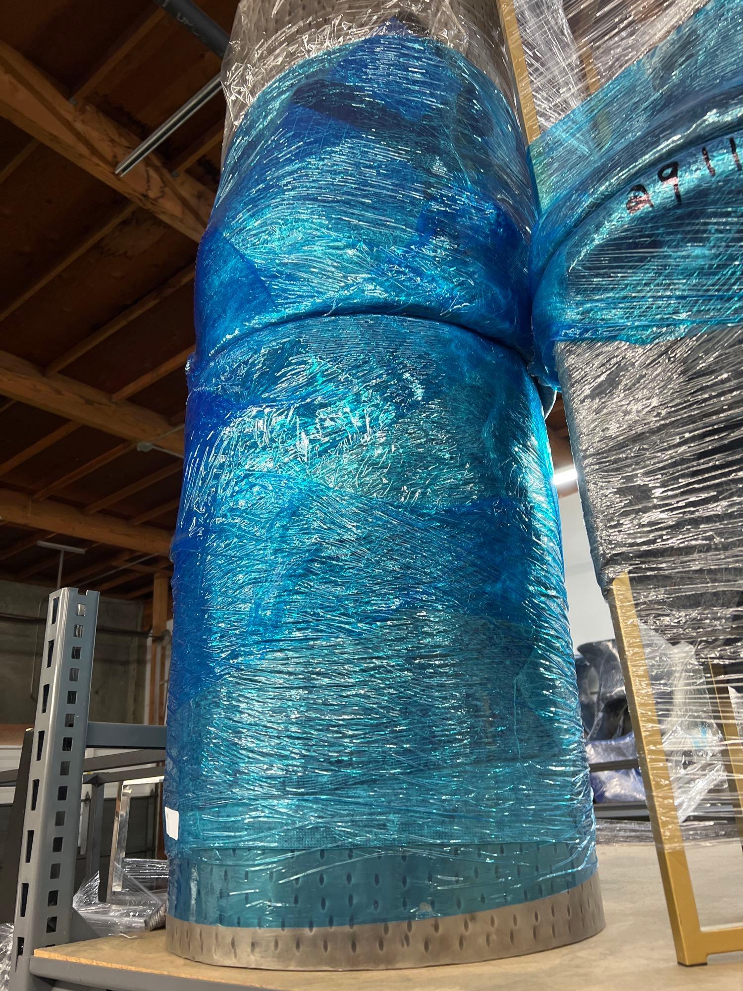 Pair textured metal side tables (1 of 2)