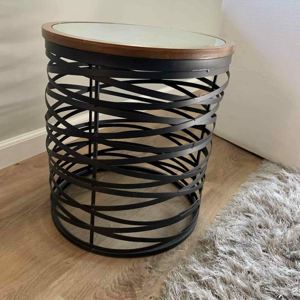 Side Table With Mirror.: Side Table with Mirror. NO SHIPPING AVAILABLE This will be a two (2) day sale Thursday & Friday Jan 19th & 20th. Online only.All items sold as is where is. There are No guarantees to functionality, co