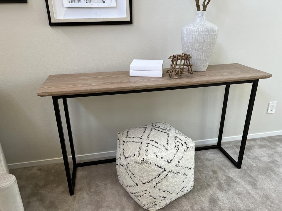 Hidden Hills Mixed Material Console Brown: Hidden Hills Mixed Material Console Brown 59.75x15.75x32 NO SHIPPING AVAILABLE This will be a two (2) day sale Thursday & Friday Jan 19th & 20th. Online only.All items sold as is where is. There are N
