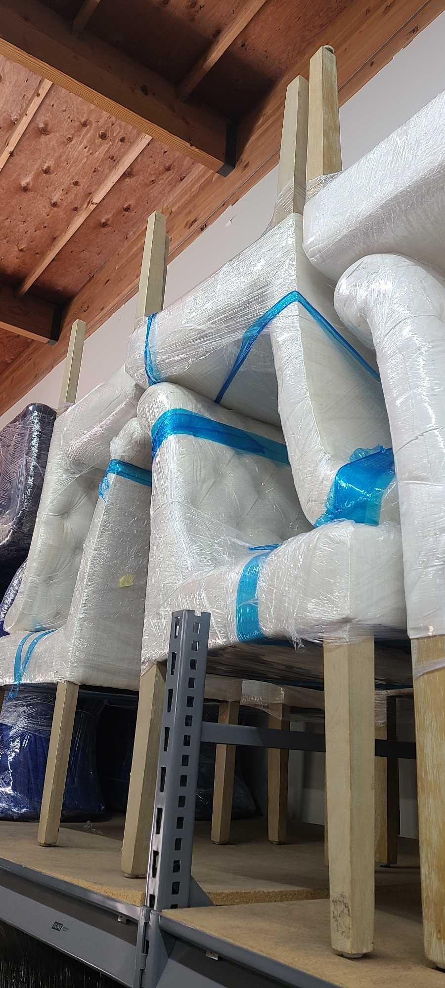 Set Of 10 Fabric Dining Room Chairs (1 of 4)