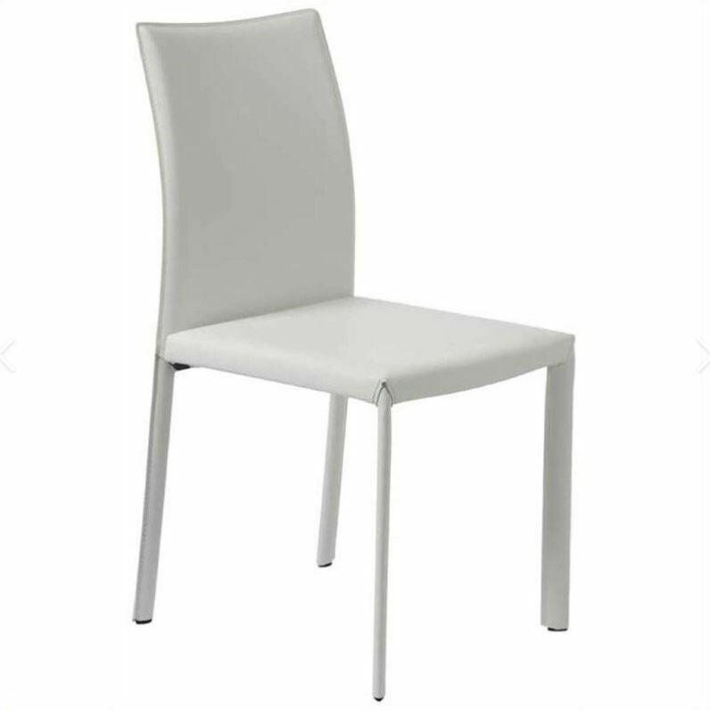 Set Of 12 Dining Chairs White, Leather (1 of 4)