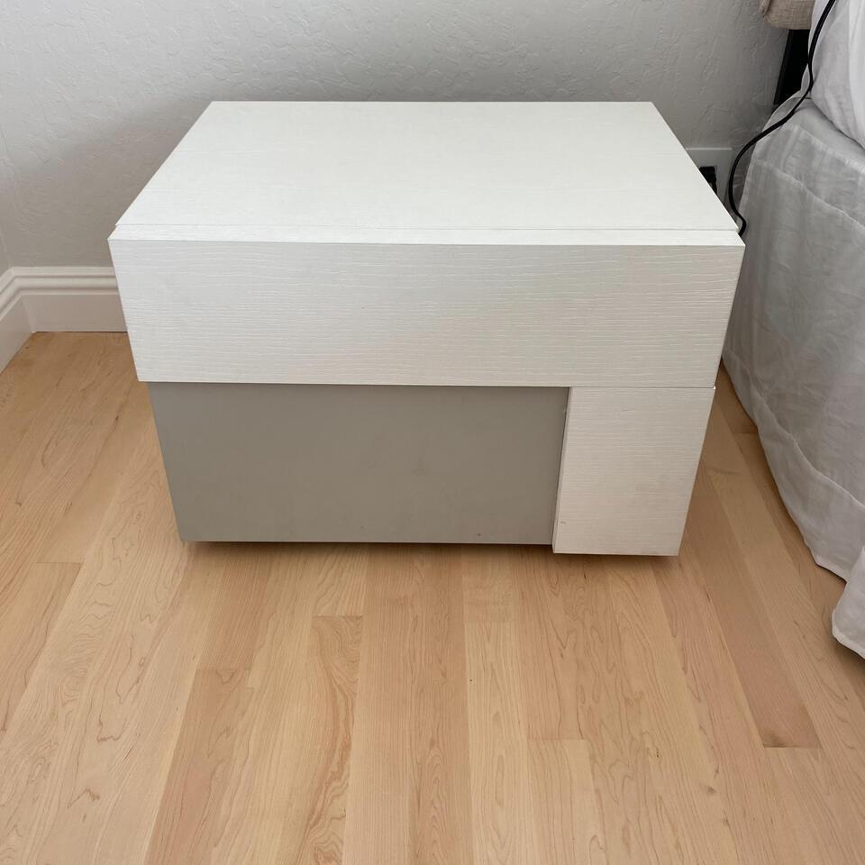 2 Gray And White Nightstands (1 of 2)