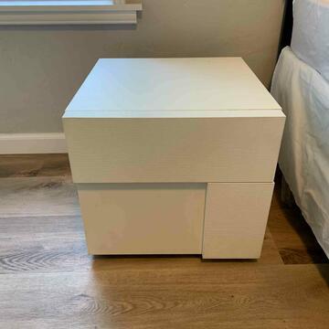 Pair White Nightstands (1 of 3)