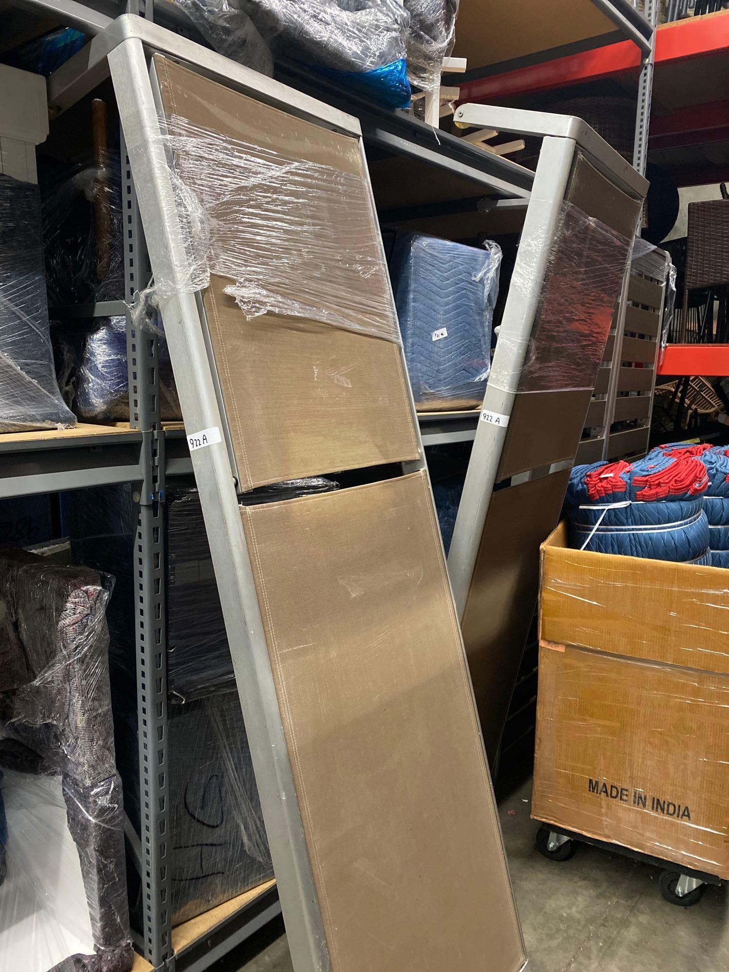 Pair Metal Chaise Outdoor Lounge Chairs (1 of 1)