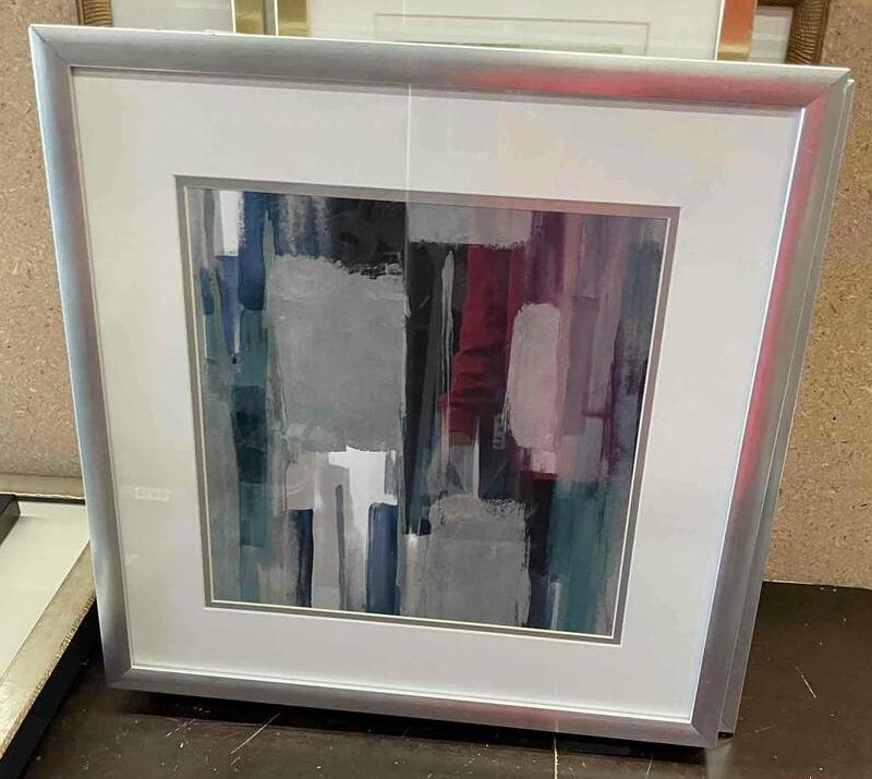 Art With Silver Frame: Art with Silver Frame. 18x18 NO SHIPPING AVAILABLE This will be a two (2) day sale Thursday & Friday Jan 19th & 20th. Online only.All items sold as is where is. There are No guarantees to functionalit