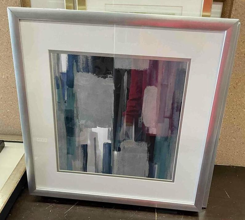 Art With Silver Frame: Art with Silver Frame. 18x18 NO SHIPPING AVAILABLE This will be a two (2) day sale Thursday & Friday Jan 19th & 20th. Online only.All items sold as is where is. There are No guarantees to functionalit