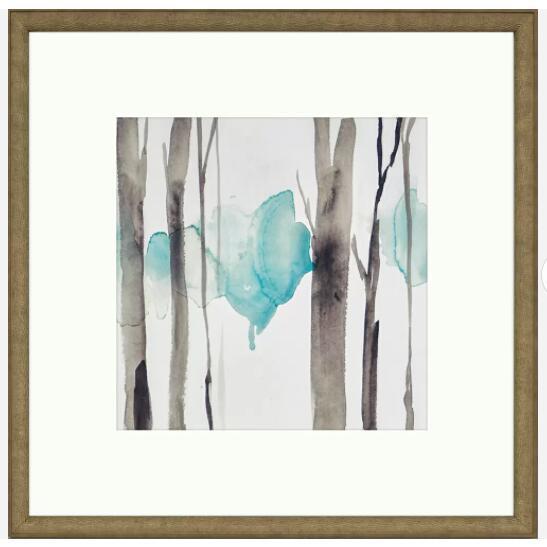 Abstract Art Blue, Branches, Watercolor: Abstract art blue, branches, watercolor. 19x19 NO SHIPPING AVAILABLE This will be a two (2) day sale Thursday & Friday Jan 19th & 20th. Online only.All items sold as is where is. There are No guarante
