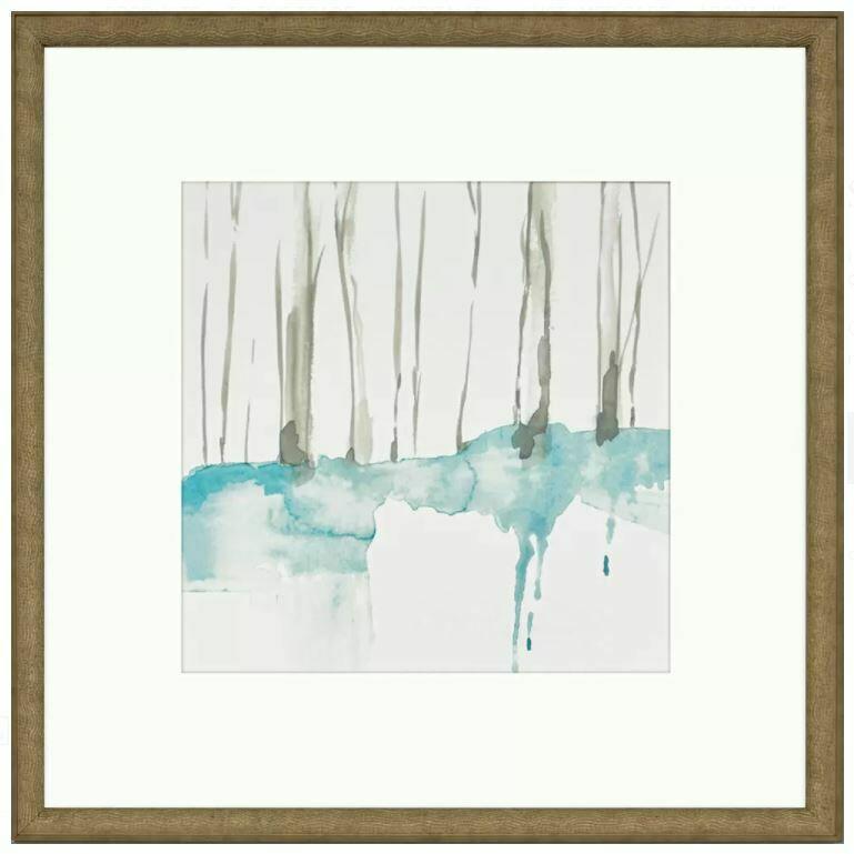 Abstract Art With Bronze Frame. Snow Line (1 of 2)