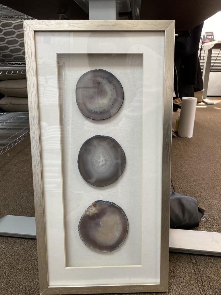 Geode. Gold/Silver Art.: Geode. Gold/Silver art 11x23 NO SHIPPING AVAILABLE This will be a two (2) day sale Thursday & Friday Jan 19th & 20th. Online only.All items sold as is where is. There are No guarantees to functionalit