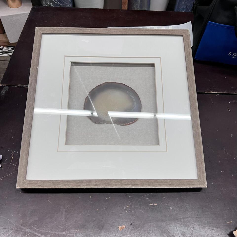 Abstract Art With Wooden Frame.: Abstract art with wooden frame. 17.5x17.5 NO SHIPPING AVAILABLE This will be a two (2) day sale Thursday & Friday Jan 19th & 20th. Online only.All items sold as is where is. There are No guarantees to