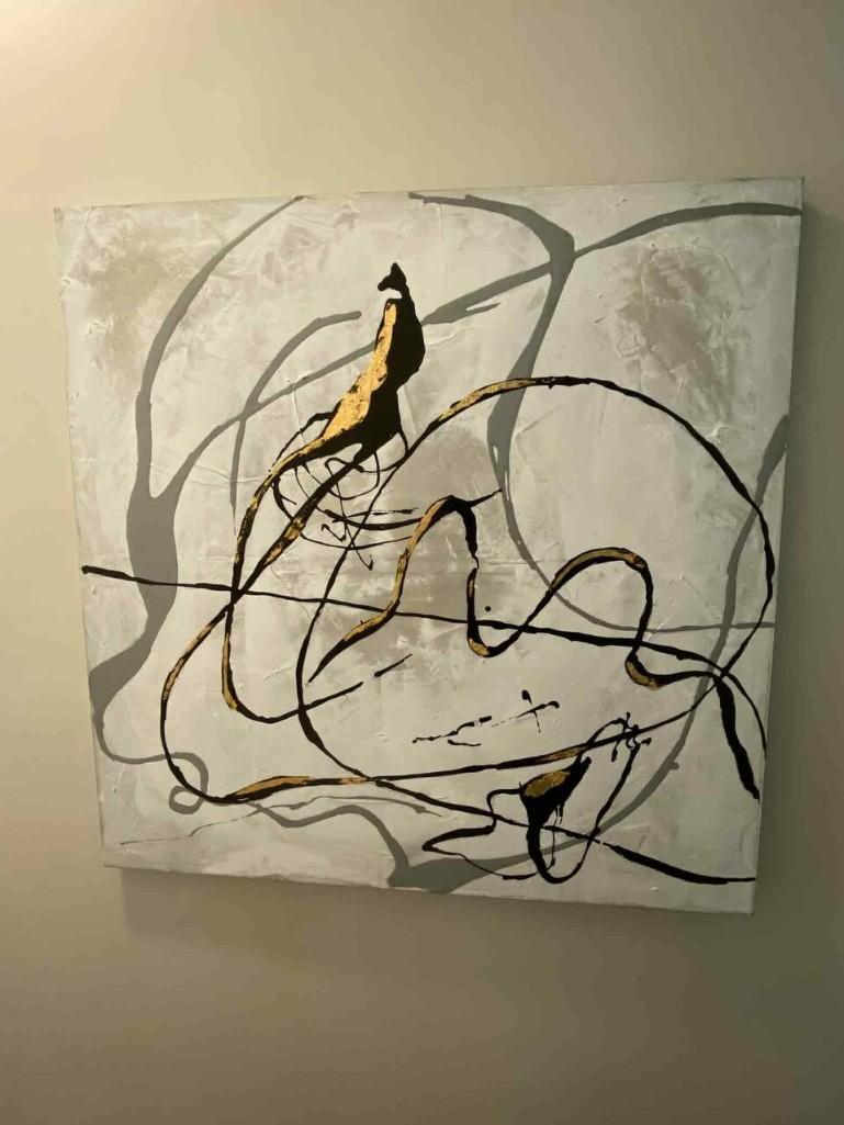 Abstract Art: Abstract Art 40x40 NO SHIPPING AVAILABLE This will be a two (2) day sale Thursday & Friday Jan 19th & 20th. Online only.All items sold as is where is. There are No guarantees to functionality, conditi