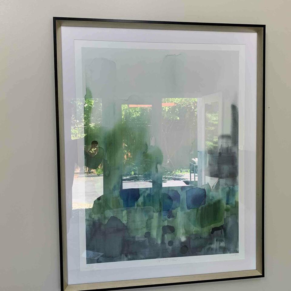 Abstract Art. Black. Framed. (1 of 2)