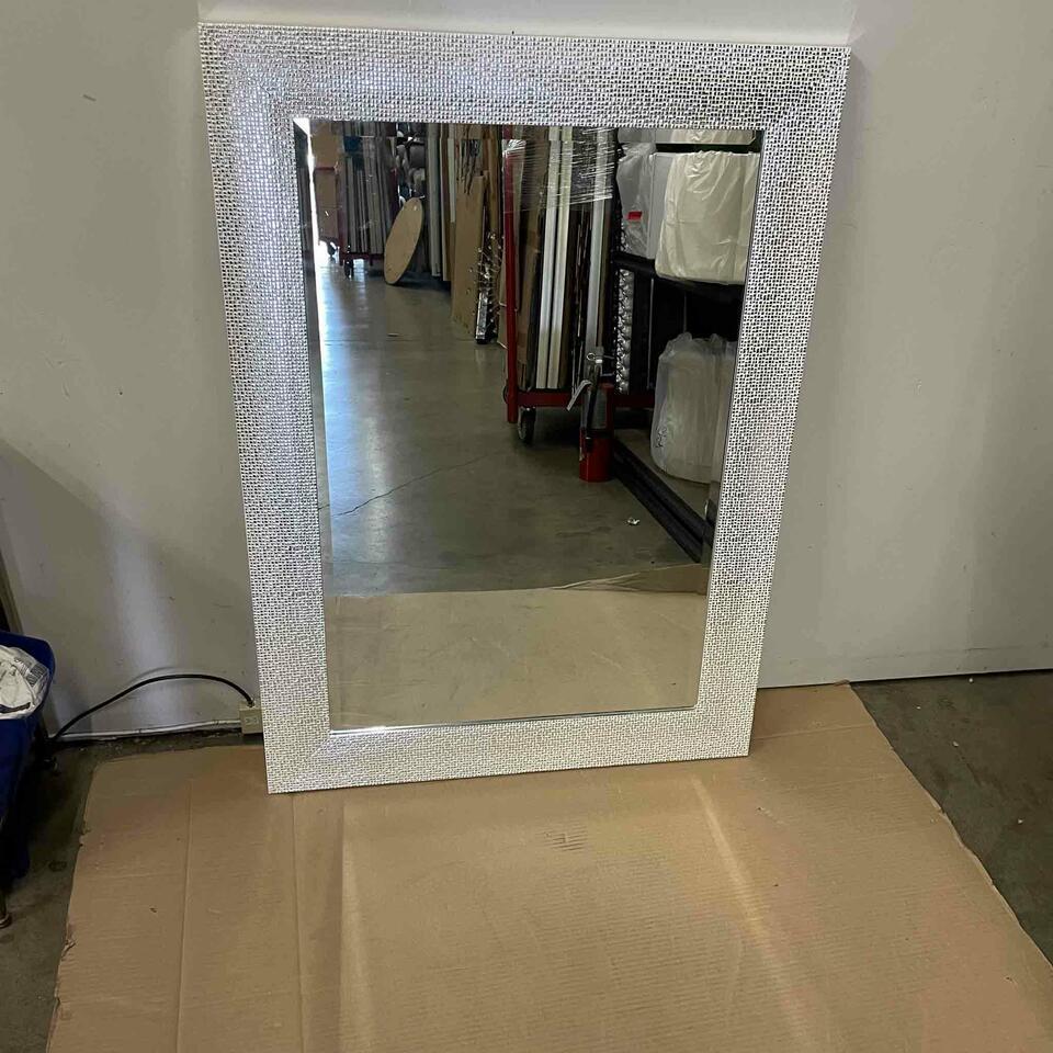 Silver And White Mirror. (1 of 2)