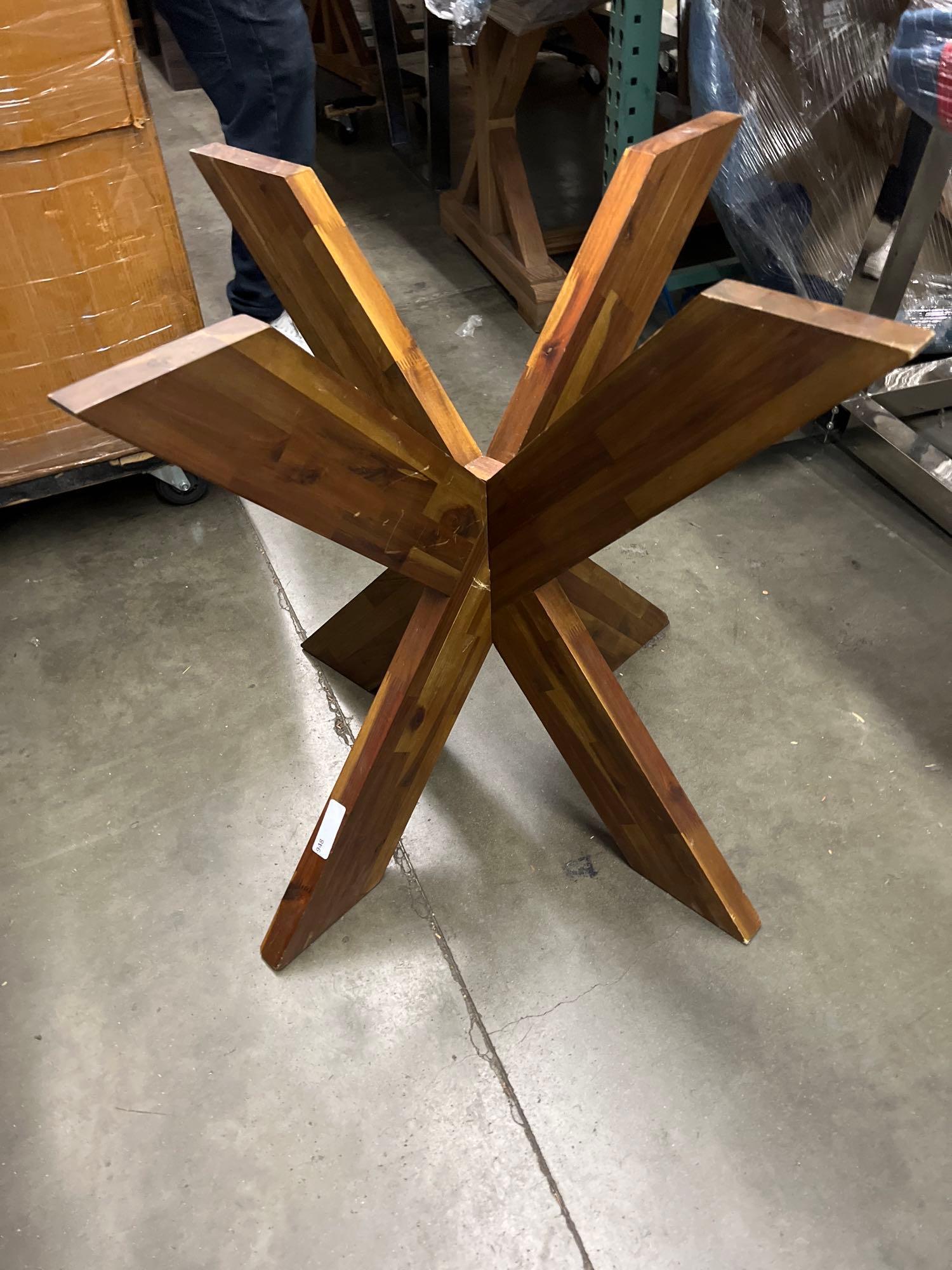 Wooden Dining Table Base (1 of 3)