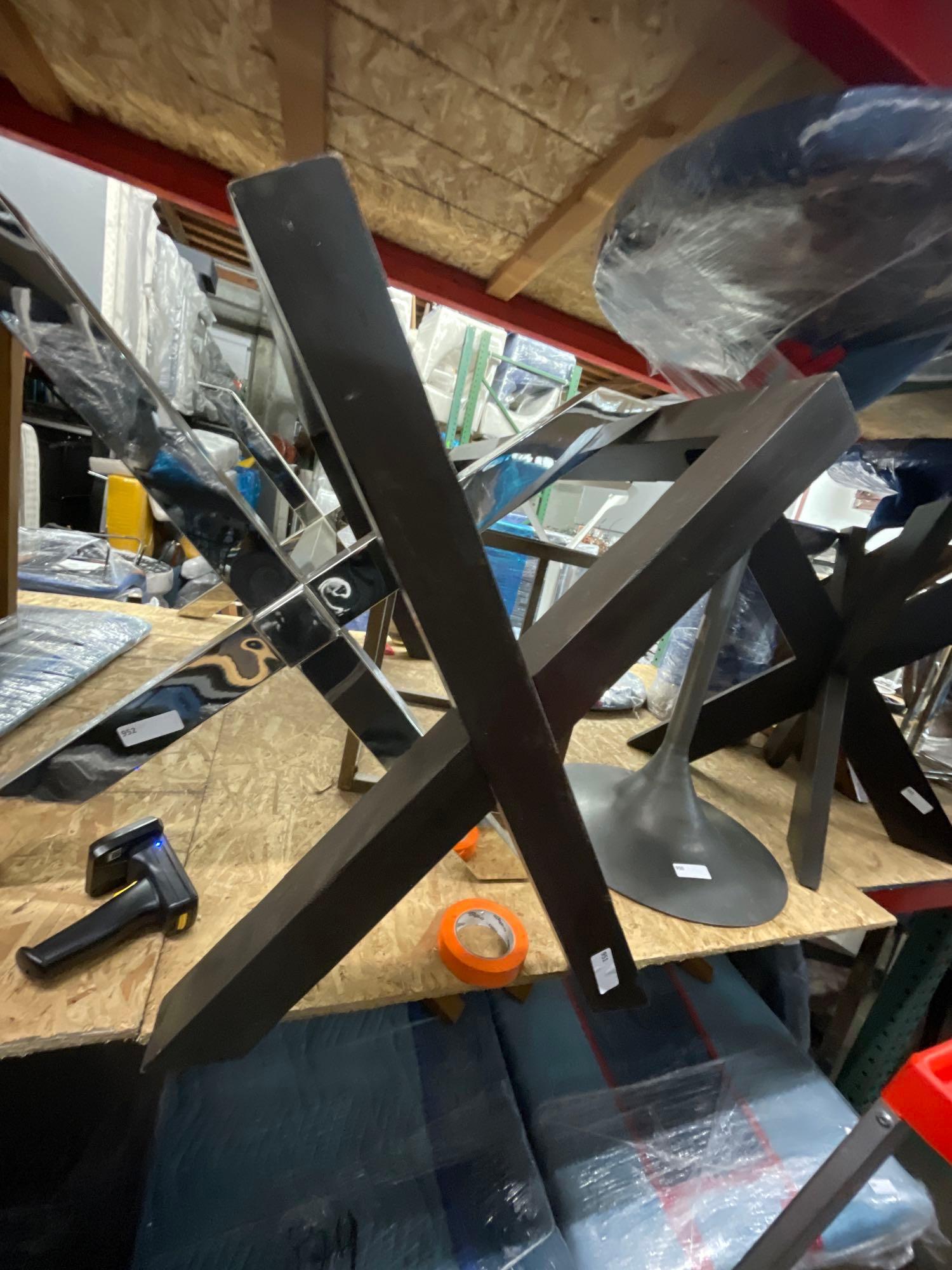 Dining Table Base. Missing Glass Top (1 of 2)