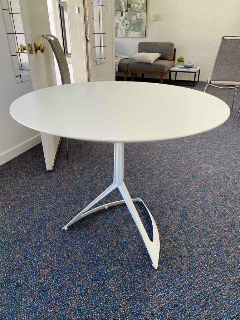 Round White Dining Table (1 of 2)