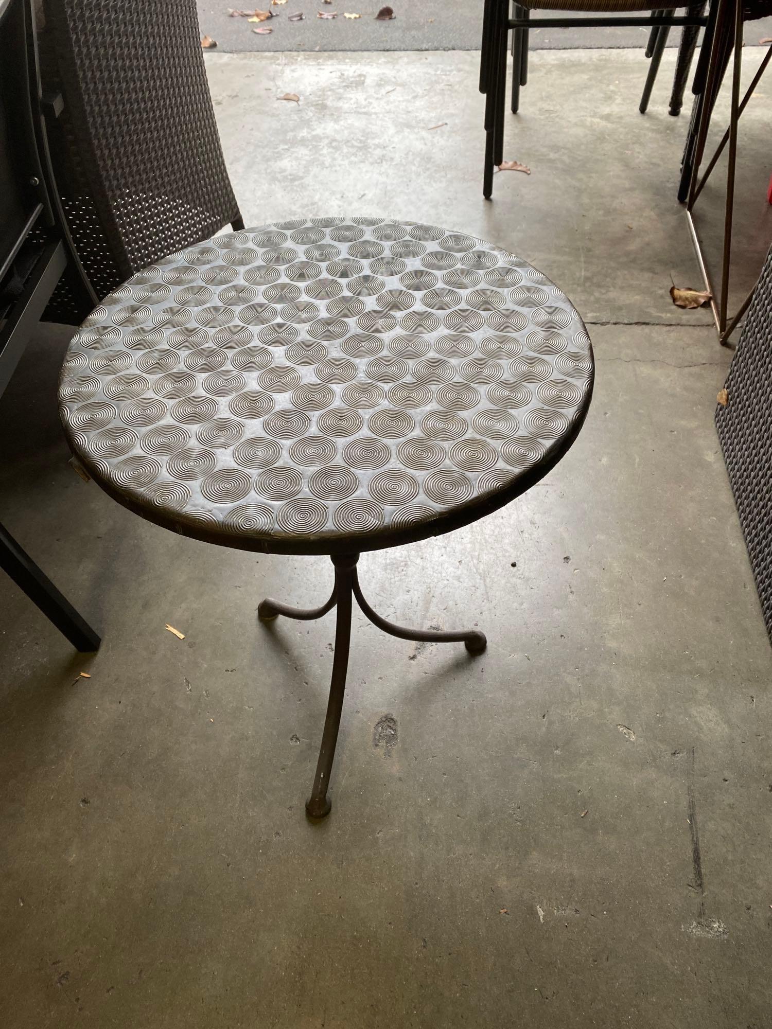 Small Round Side Table (1 of 2)