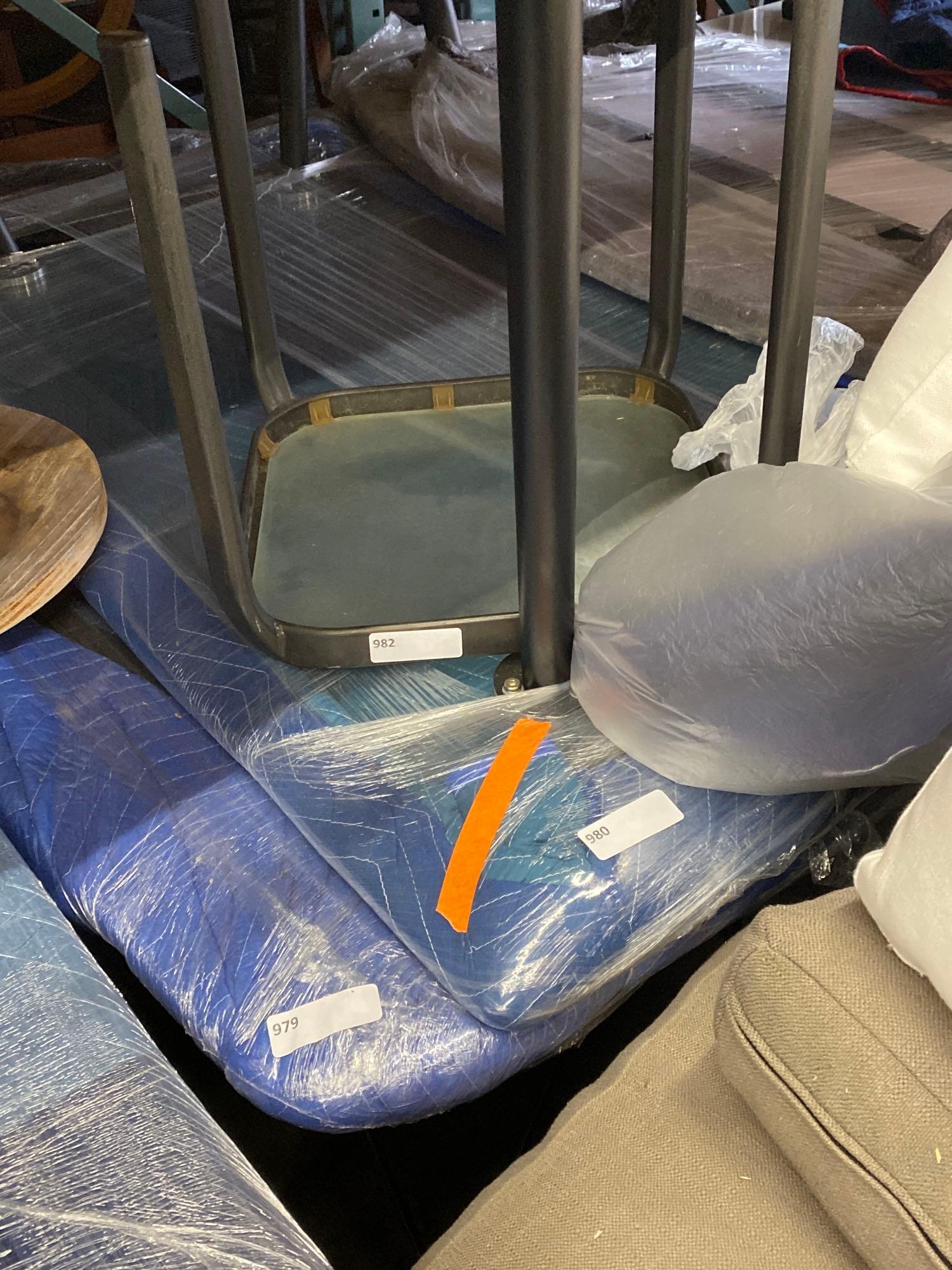 Black Metal Side Table (1 of 1)