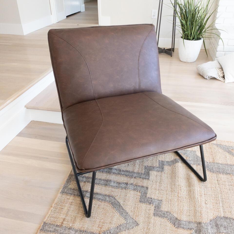 Pair Jordan Chocolate Accent Chairs (1 of 3)