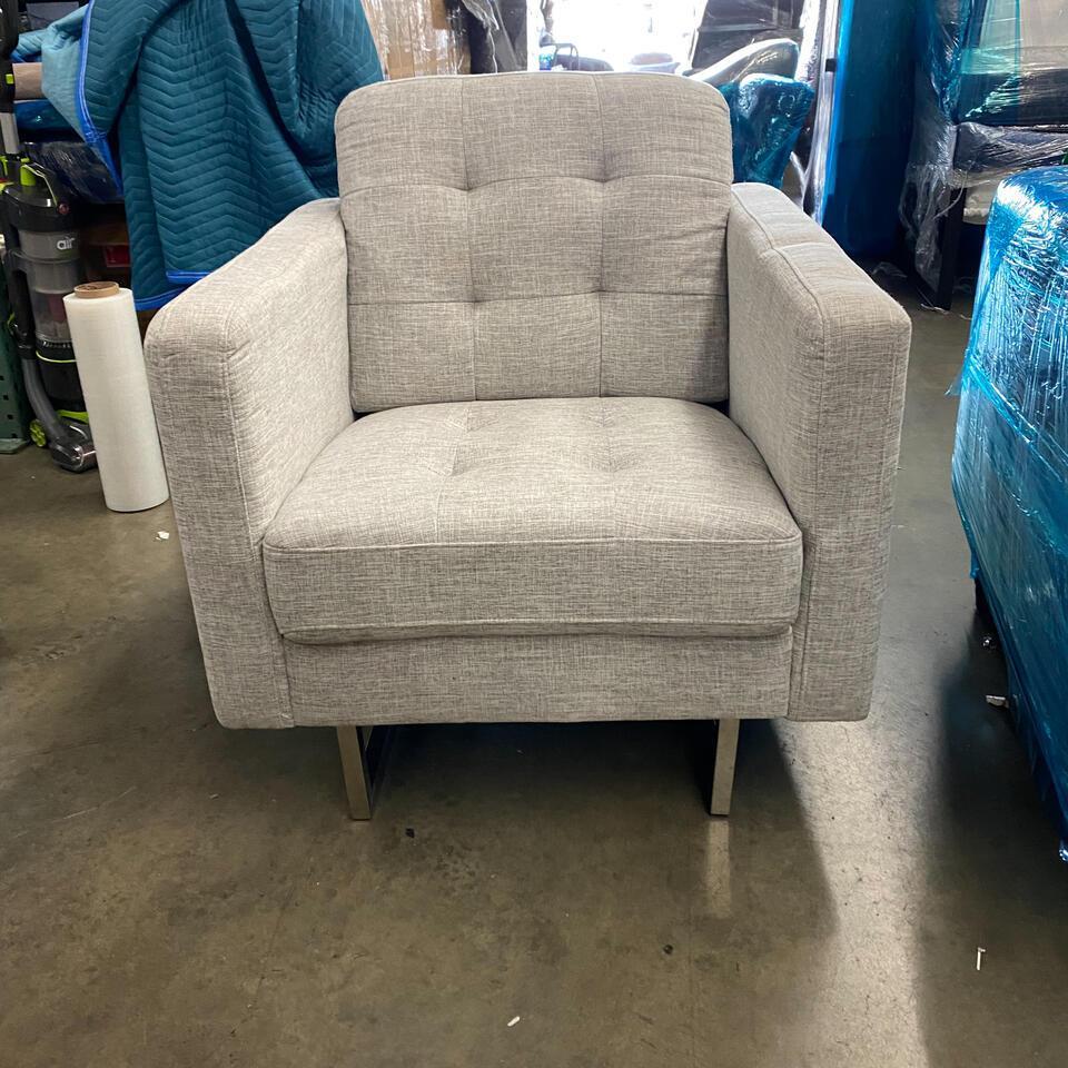 Light Gray Diamond Sofa Opus Arm Chair (1 of 3)