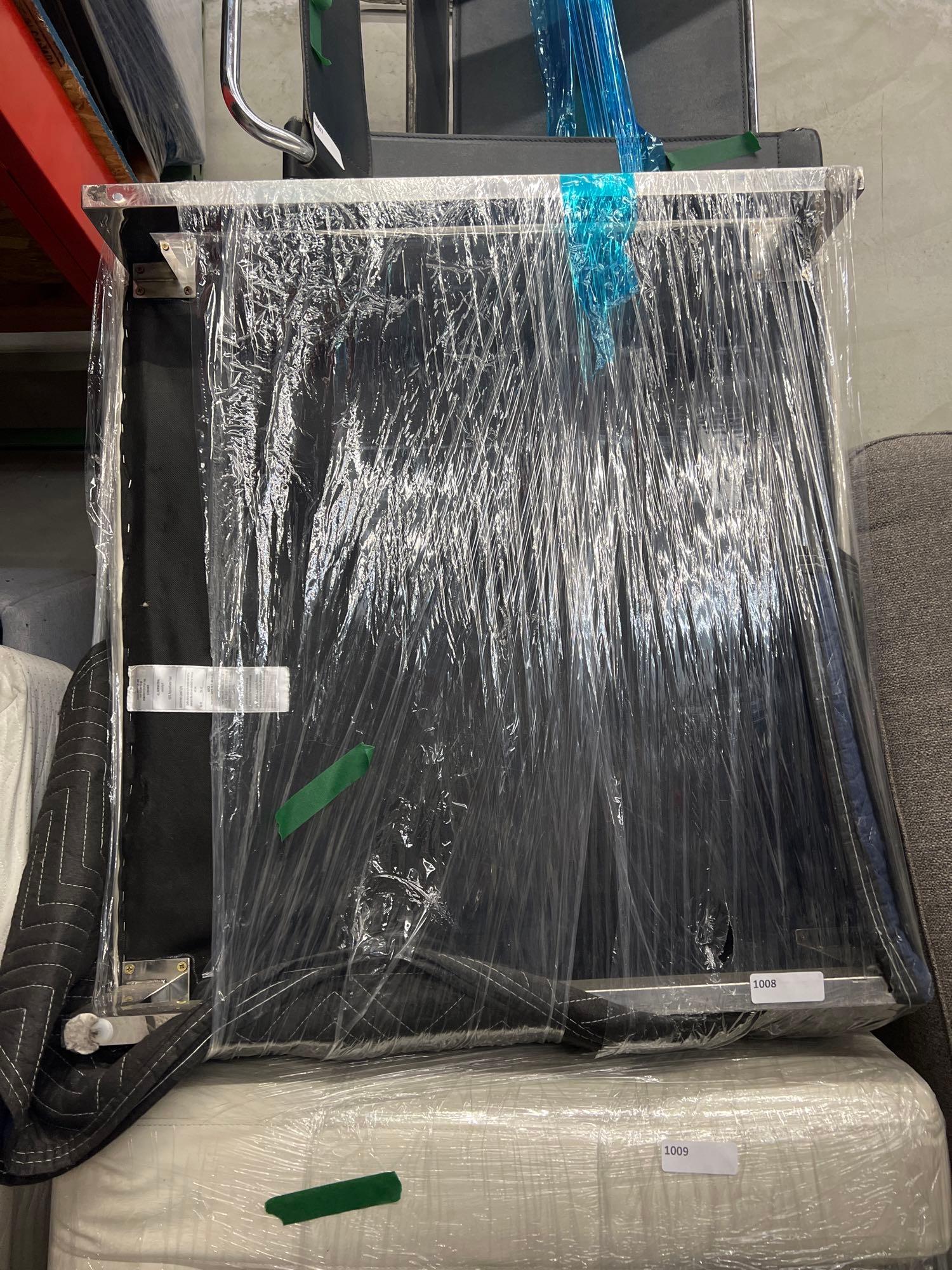 White Accent Chair With Chrome Legs (1 of 2)