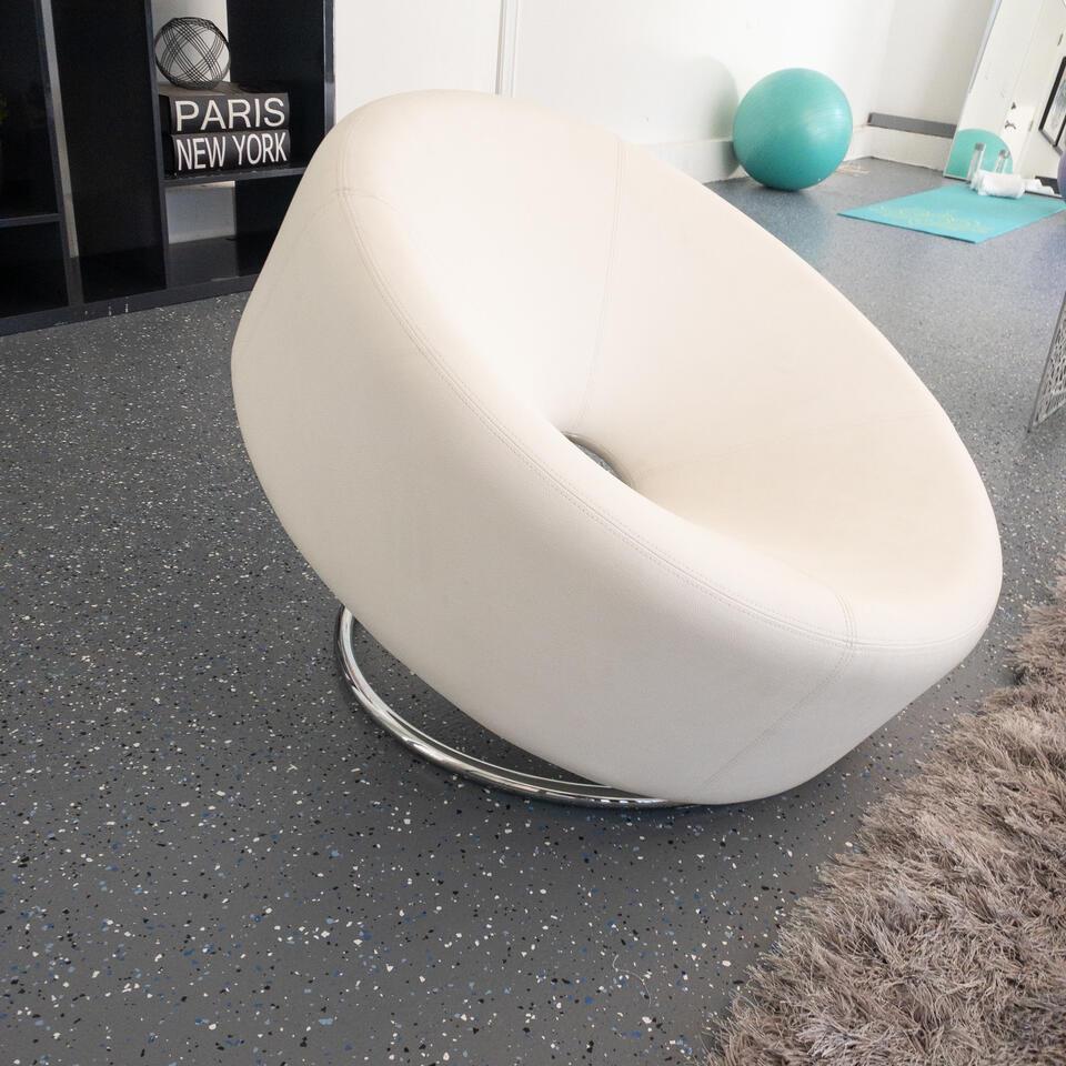 Modernist White Accent Chair (1 of 4)