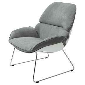 Pair Gray And White Accent Chairs (1 of 2)