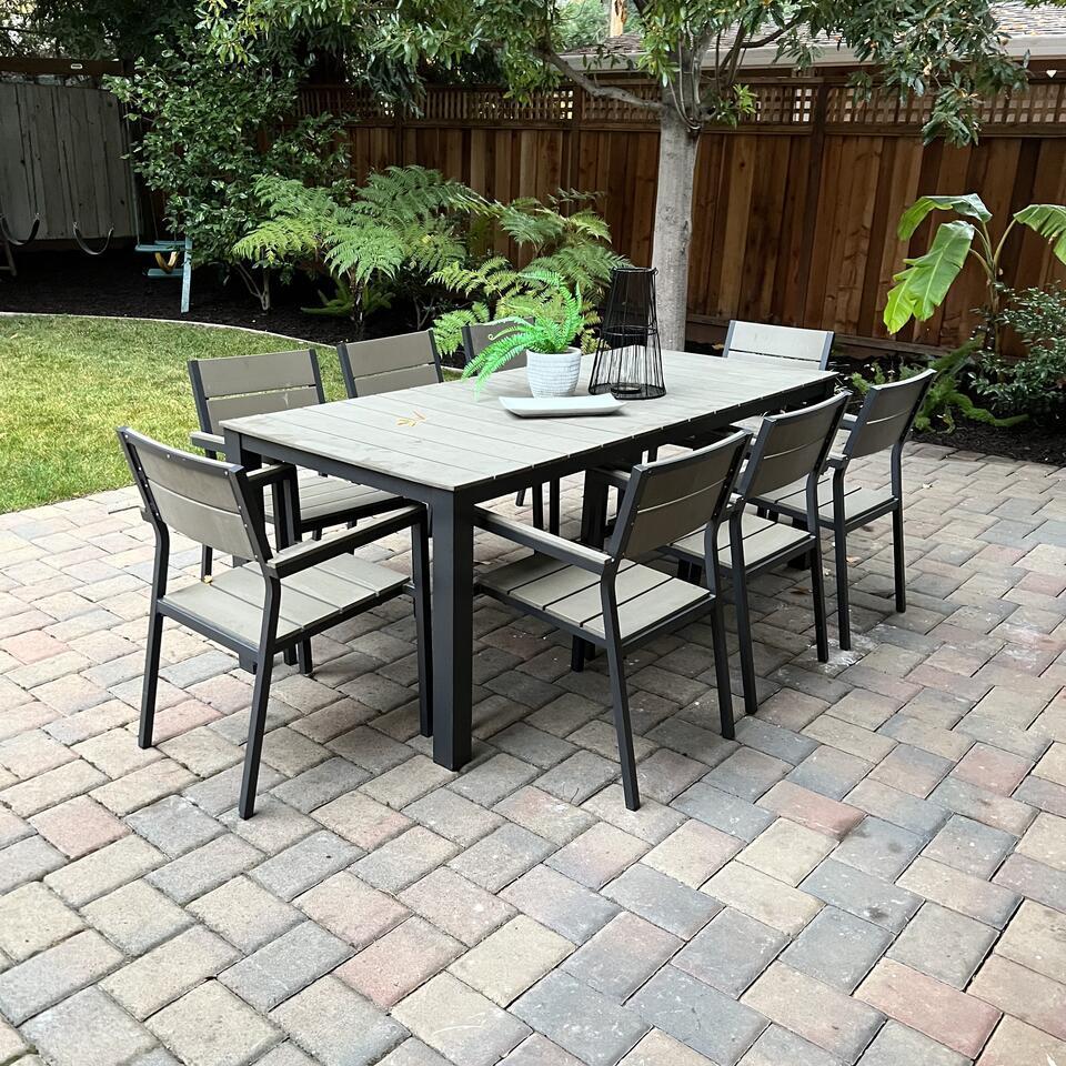 Outdoor Dining Table & 8 Chairs (1 of 6)