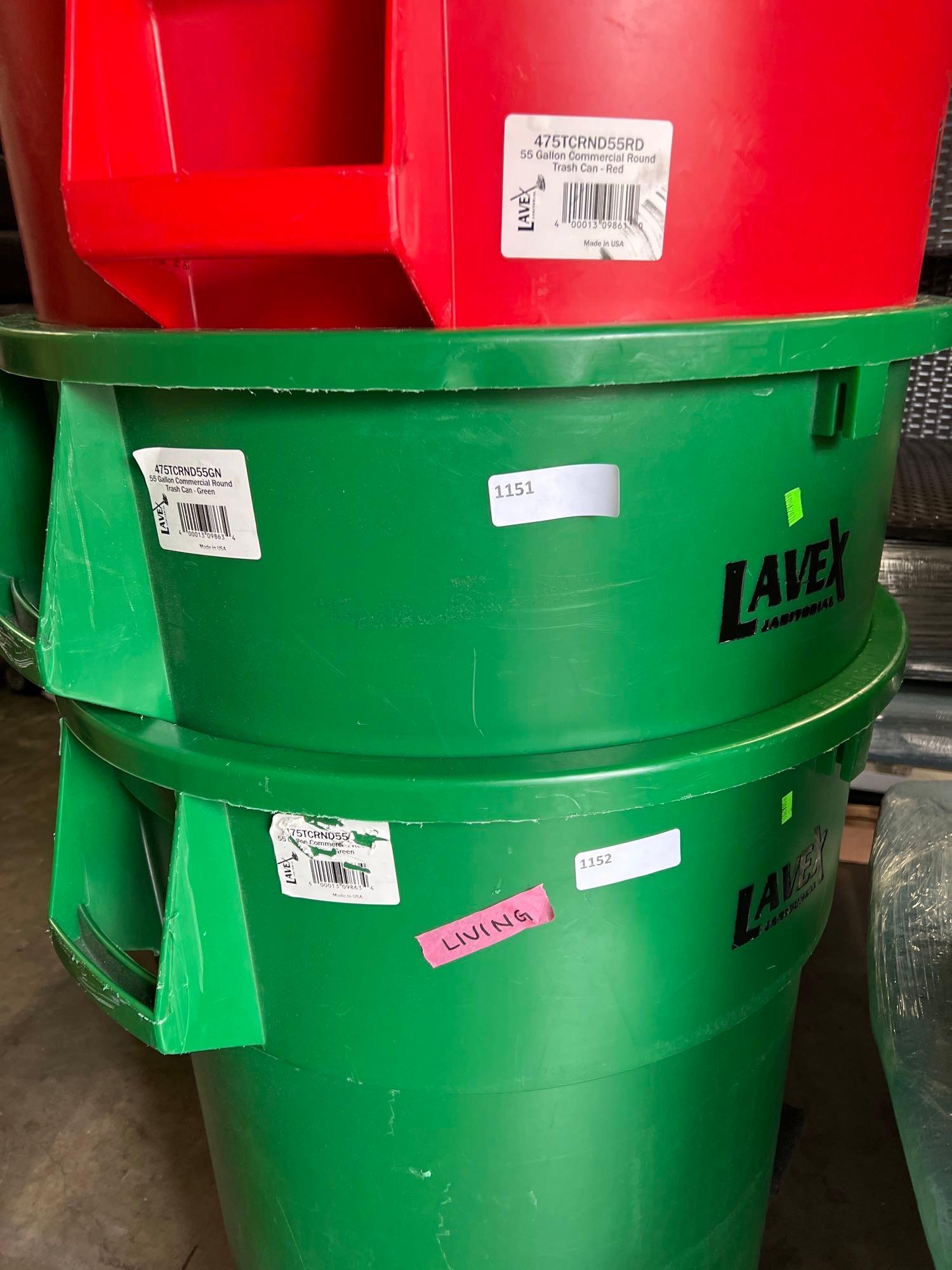 Green 55 Gallon Trash Can: green 55 gallon trash can This will be a two (2) day sale Wed & Thr Jan 18th & 19th. Online only. Online only.All items sold as is where is. There are No guarantees to functionality, condition, or fit