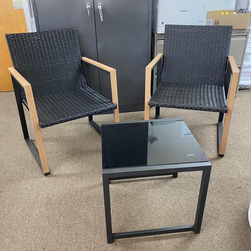 Casual Outdoor Seating Set, 2 Chairs & Table (1 of 4)