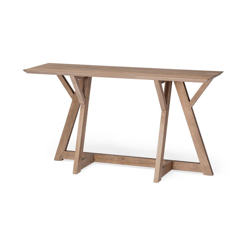 MercanaJennings Wooden Console Table: MercanaJennings Wooden Console Table. New in box, to be assembled. Approximately 54.0L x 16.0W x 29.5H in (Assembled) This will be a two (2) day sale Wed & Thr Jan 18th & 19th. Online only. Online onl