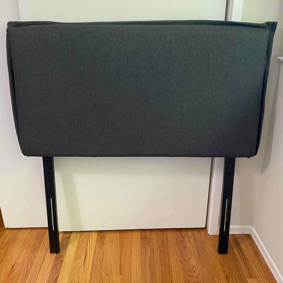 Dark Gray Upholstered Headboard, Queen (1 of 2)