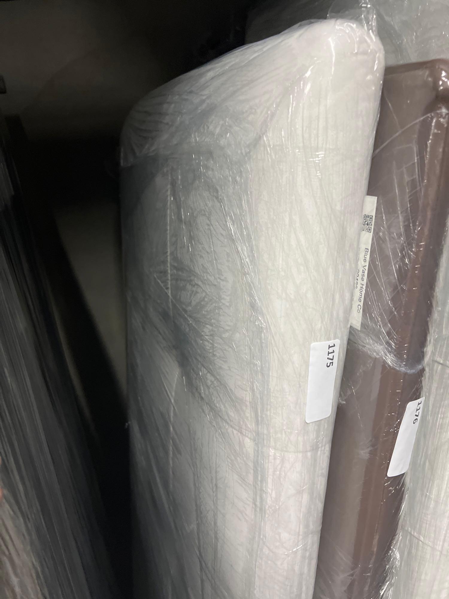 Upholstered Headboard: upholstered headboard This will be a two (2) day sale Wed & Thr Jan 18th & 19th. Online only. Online only.All items sold as is where is. There are No guarantees to functionality, condition, or fitness