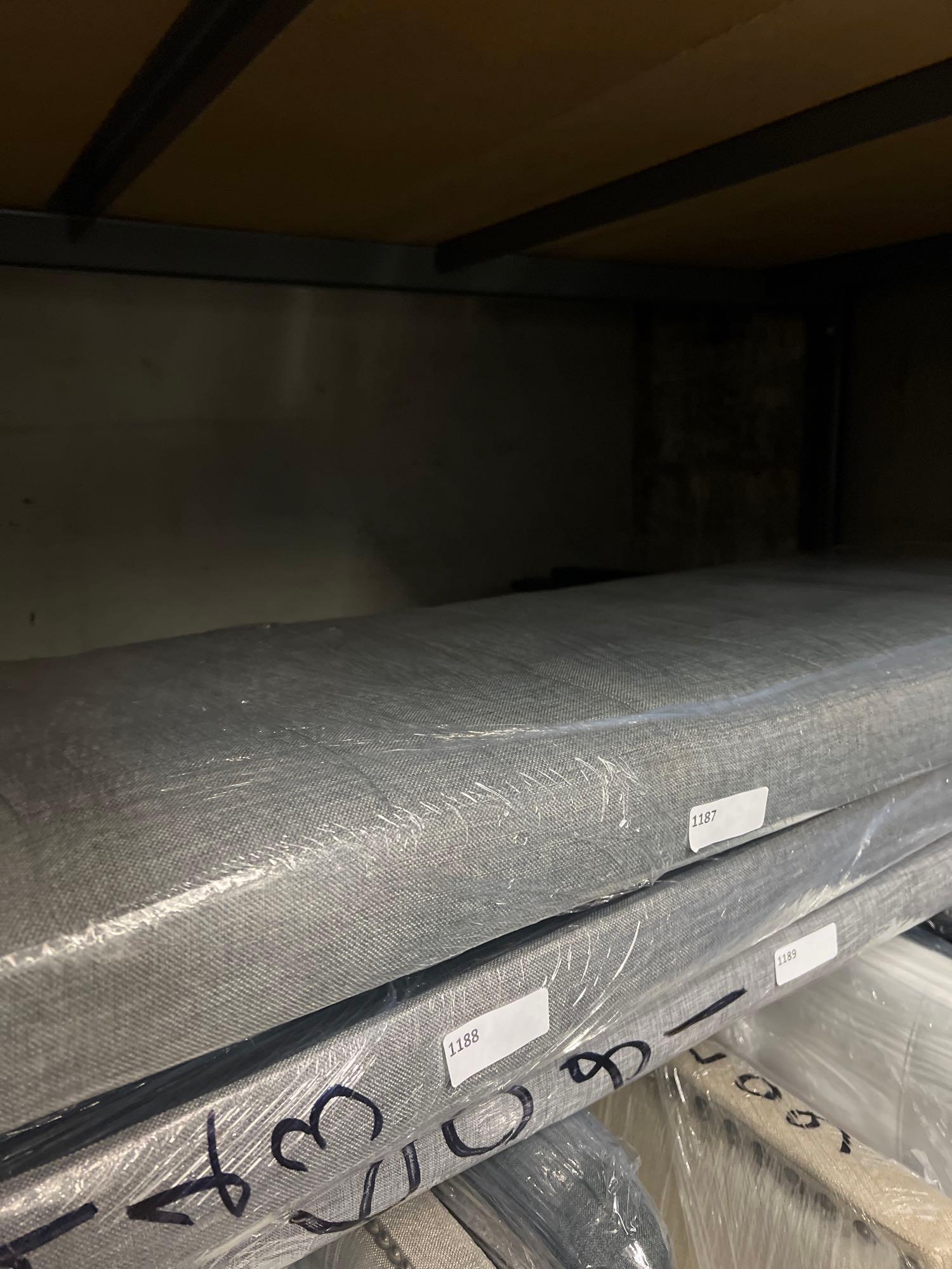 Gray Tufted Headboard, Full (1 of 1)