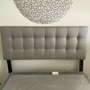 Grey Full Headboard: Grey Full Headboard This will be a two (2) day sale Wed & Thr Jan 18th & 19th. Online only. Online only.All items sold as is where is. There are No guarantees to functionality, condition, or fitness f