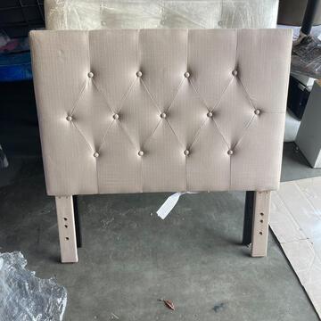 Beige Tufted Twin Headboard (1 of 2)