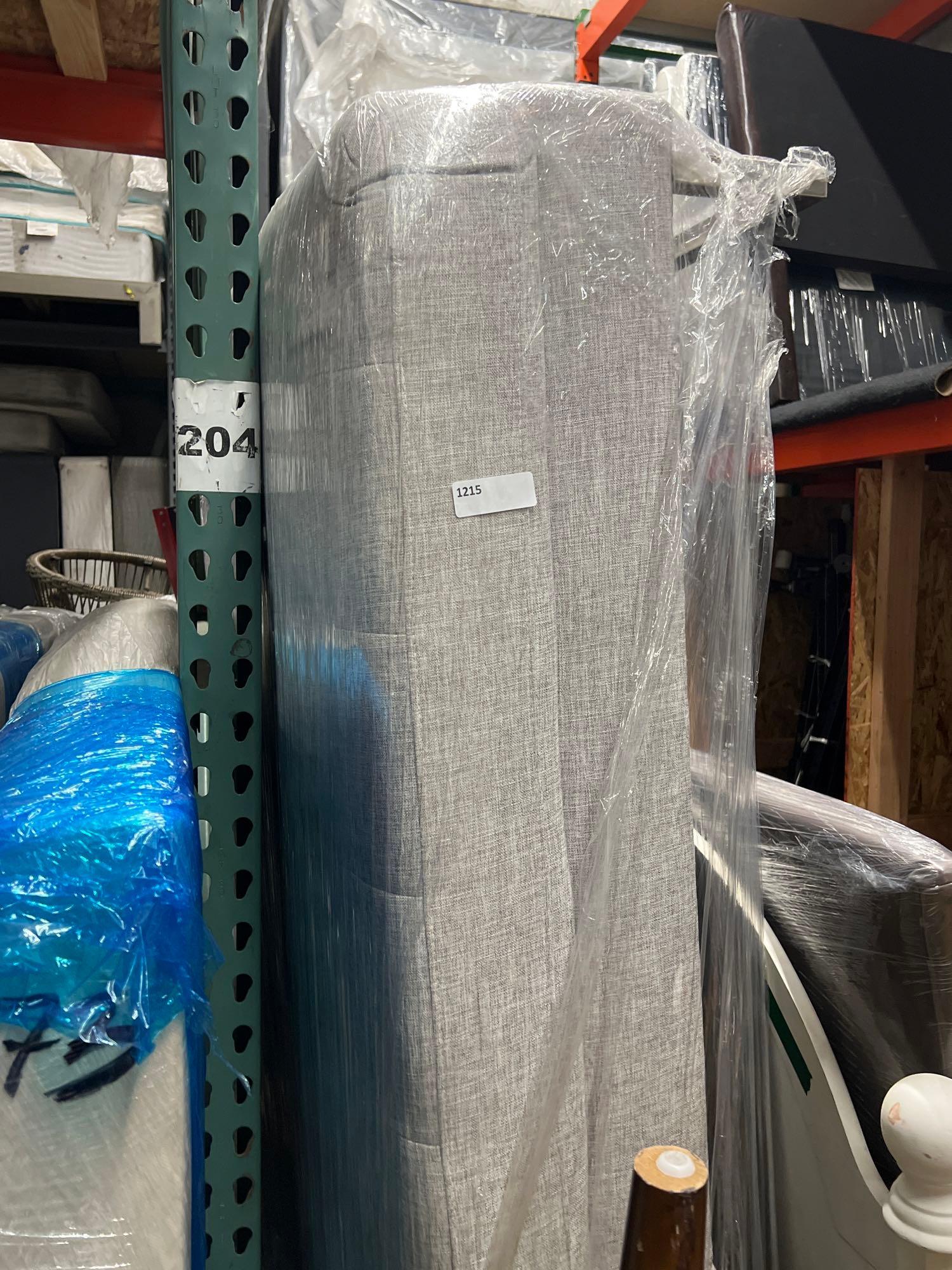 Grey Upholstered Chaise Lounge (1 of 1)