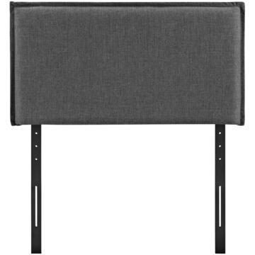 Grey Upholstered King Headboard (1 of 3)