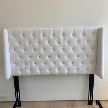 White Tufted Full Headboard (1 of 2)