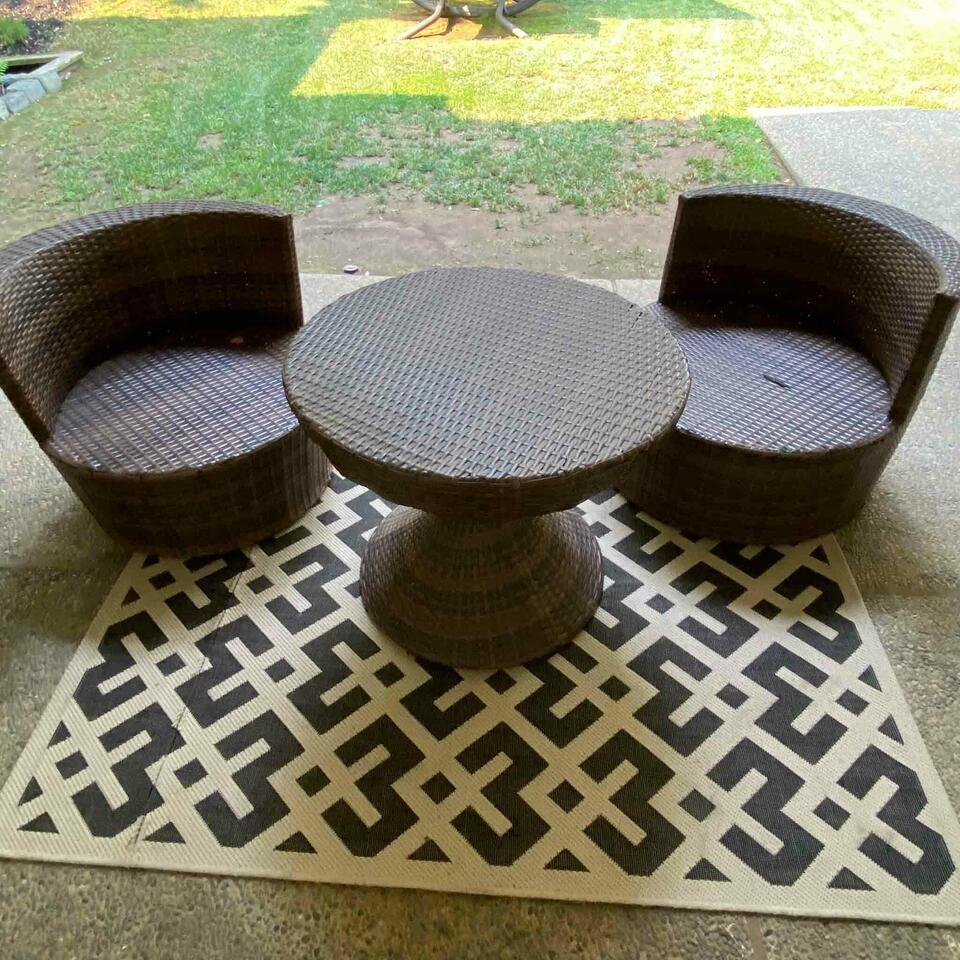 Luis Woven 3 PieceOutdoor Patio Set (1 of 2)