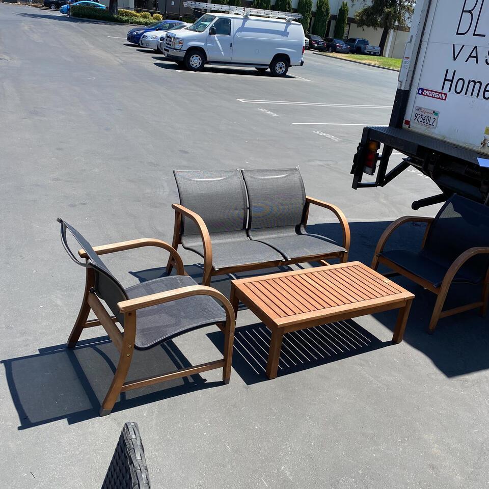 4 Piece Outdoor Patio Set (1 of 3)