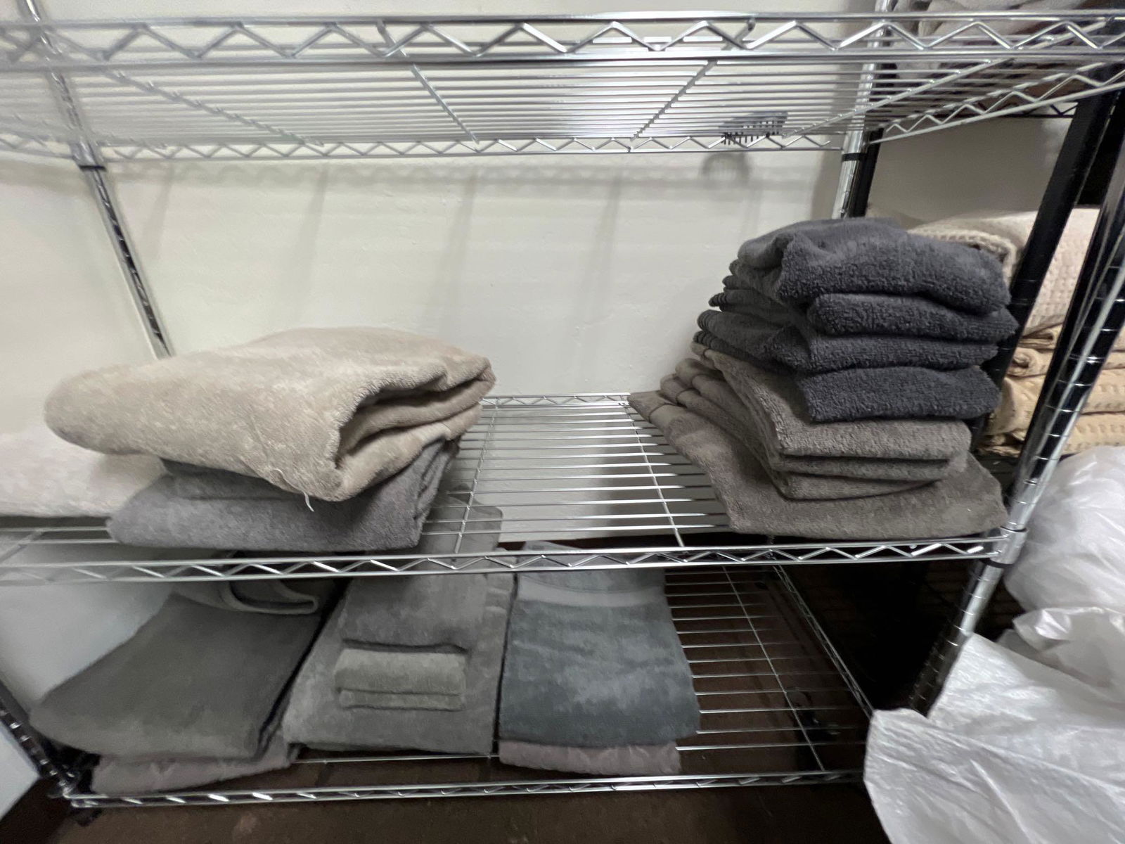 Lot Of Grey Towels And Hand Towels: Lot Of Grey Towels and Hand Towels This will be a two (2) day sale Wed & Thr Jan 18th & 19th. Online only. Online only.All items sold as is where is. There are No guarantees to functionality, conditio