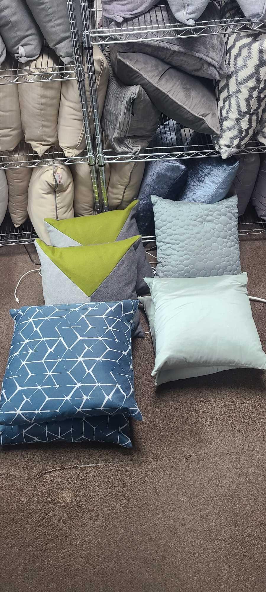 Lot 7 Blue Throw Pillows (1 of 1)