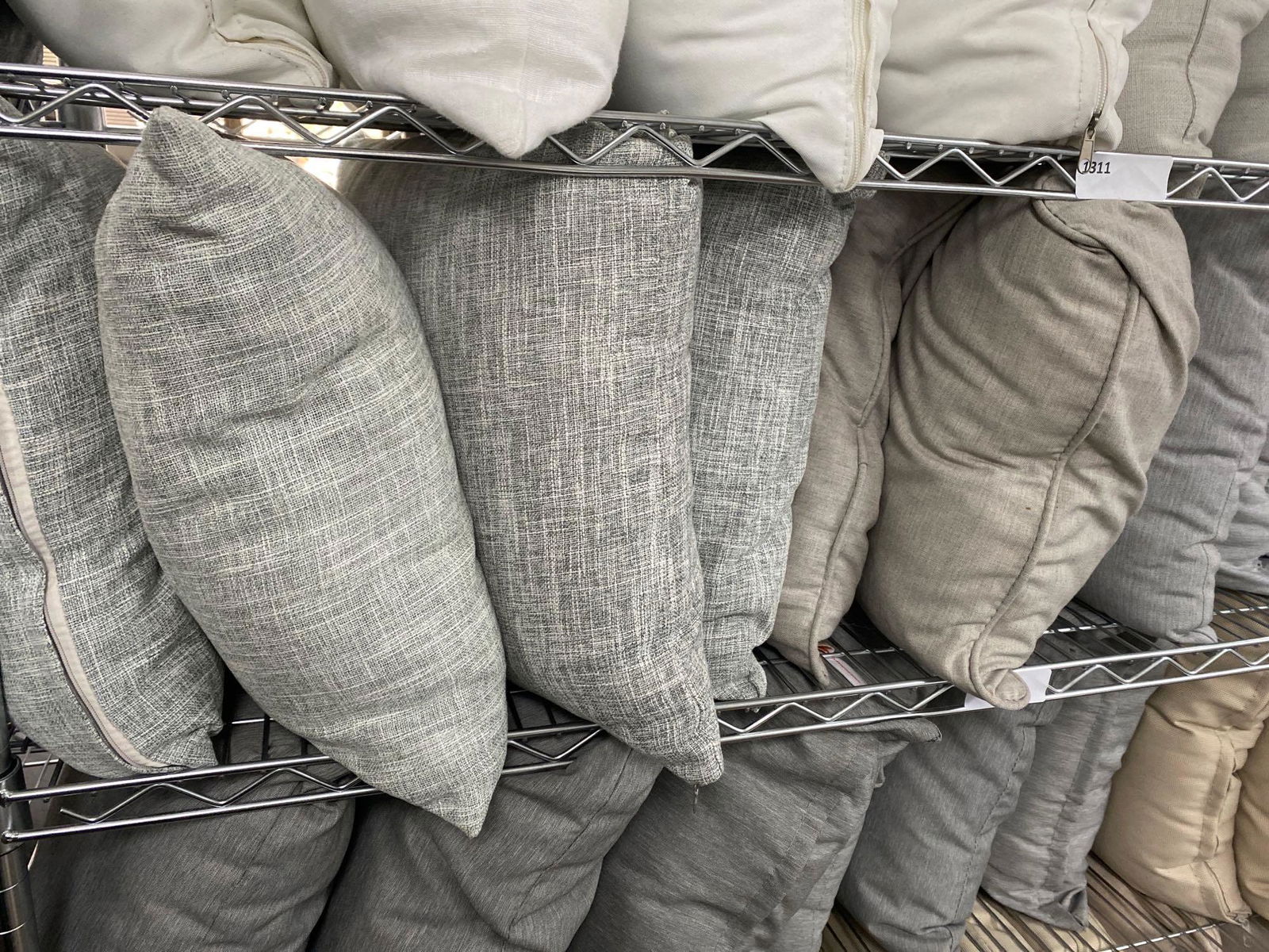 Lot 10 Indoor Outdoor Throw Pillows, Neutral Colors (1 of 4)