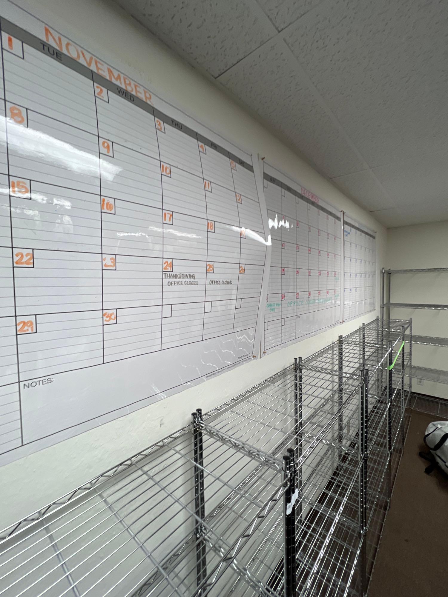 3 Large Dry-Erase Calendar Pages (1 of 4)