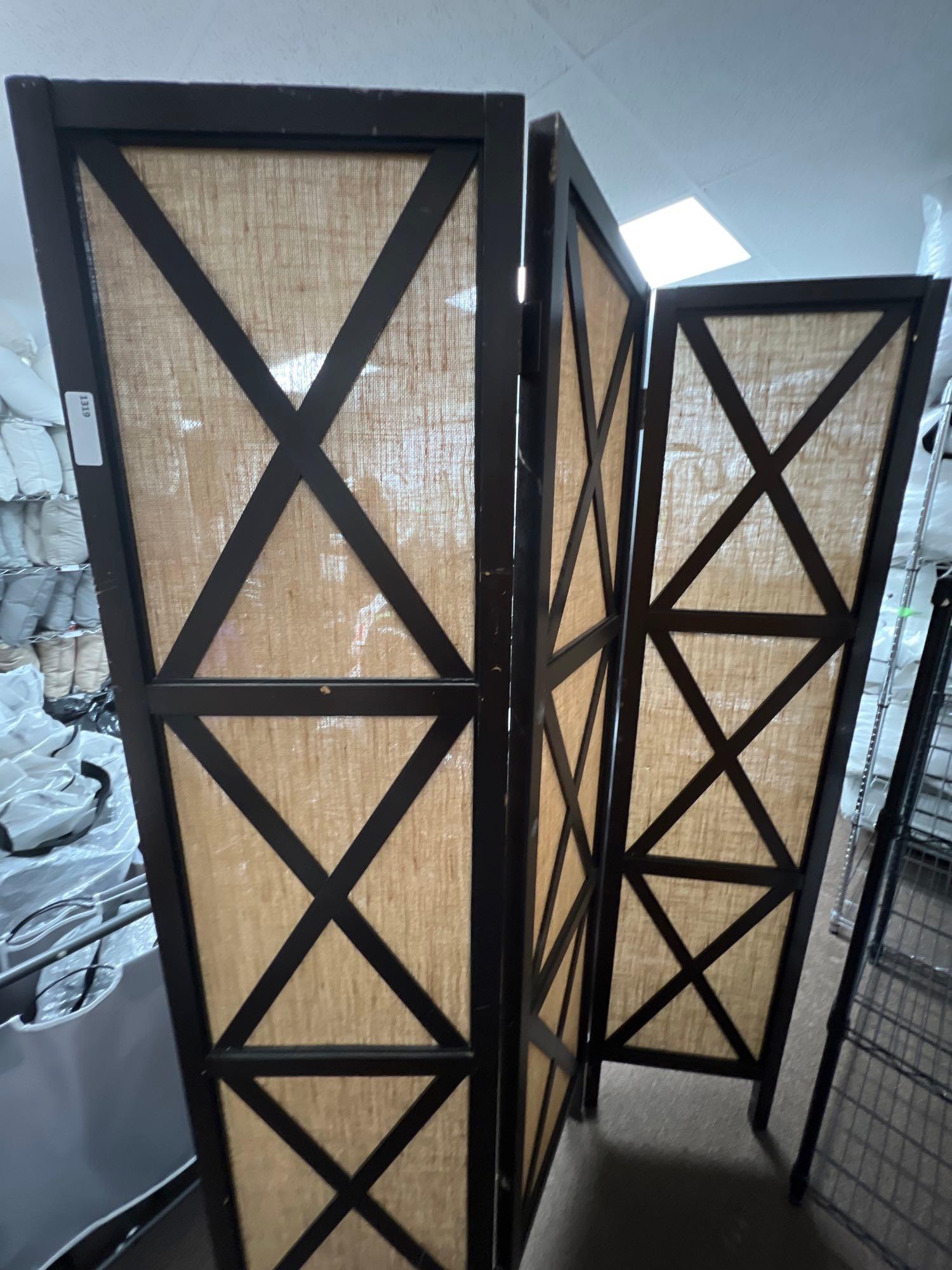 Tri-Fold Room Divider Screen (1 of 2)