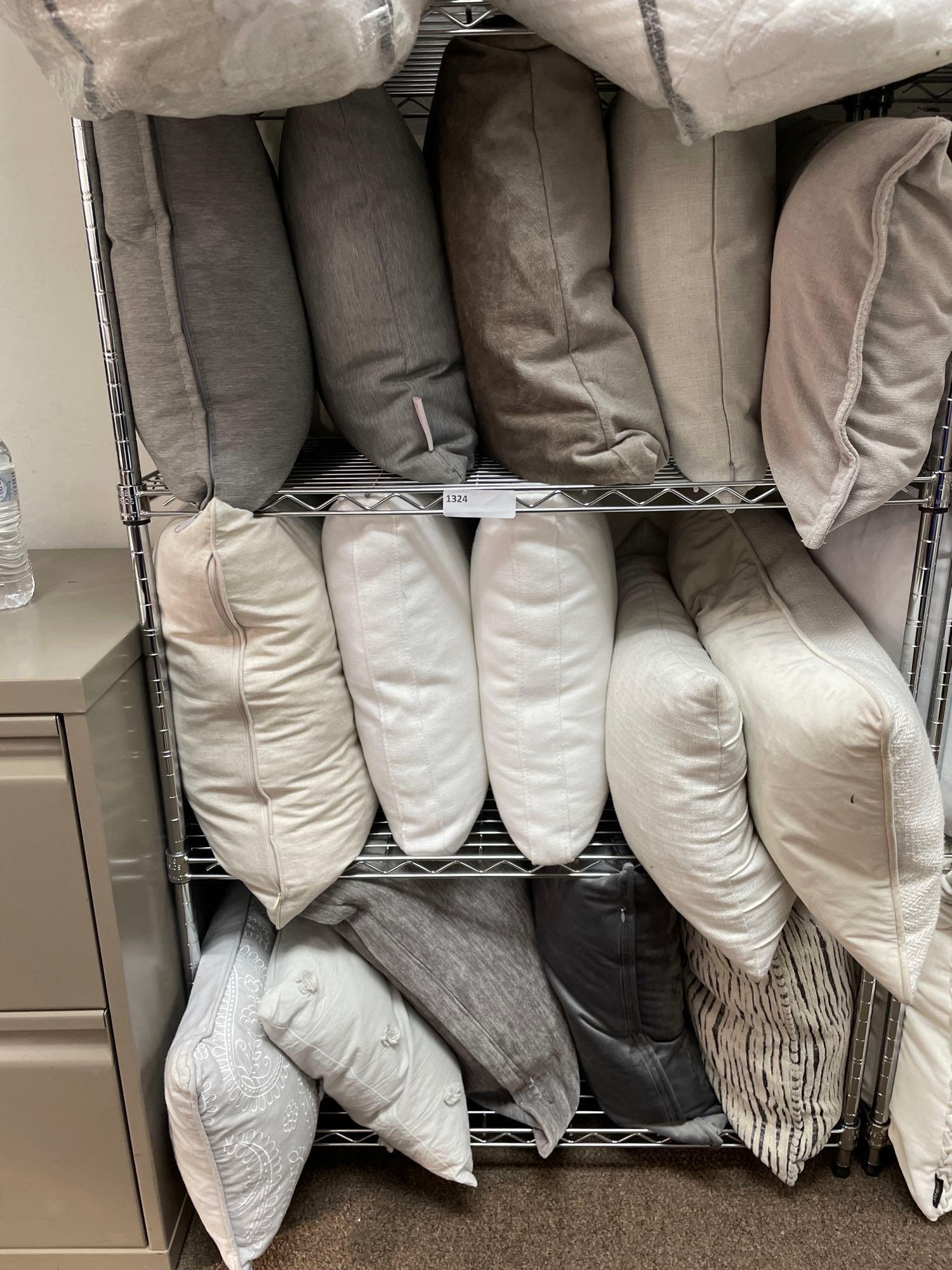 Large Lot Neutral Colored Throw Pillows (1 of 1)