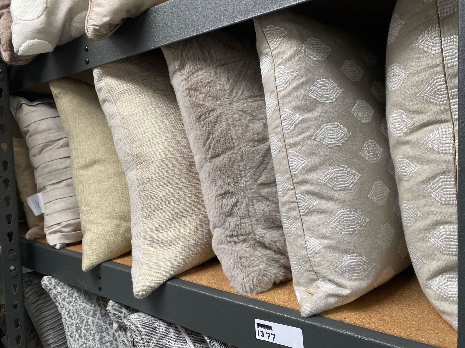 8 Beige & Tan Throw Pillows, Including Down- Filled (1 of 3)