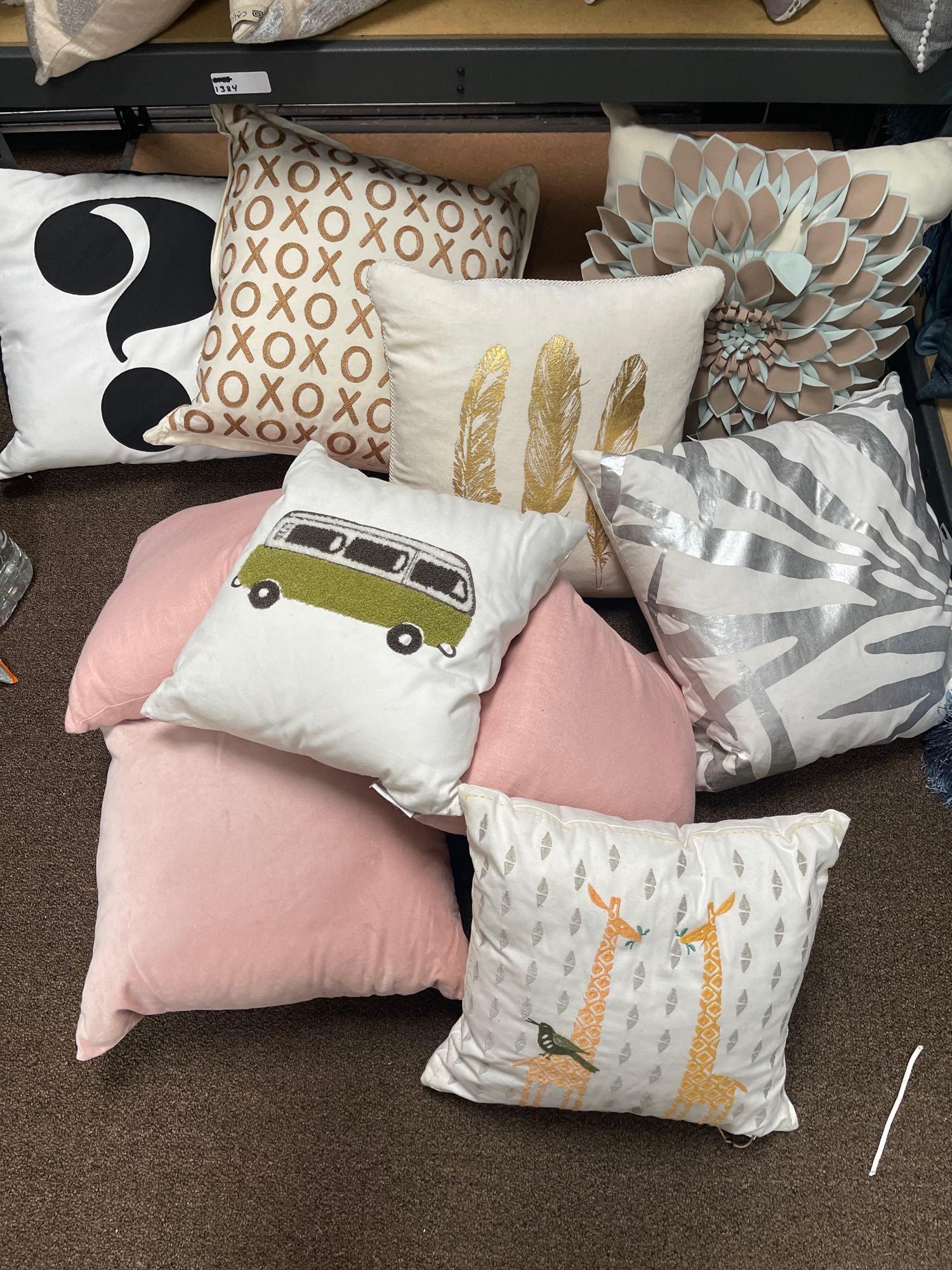 Lot Multicolored Throw Pillows (1 of 1)