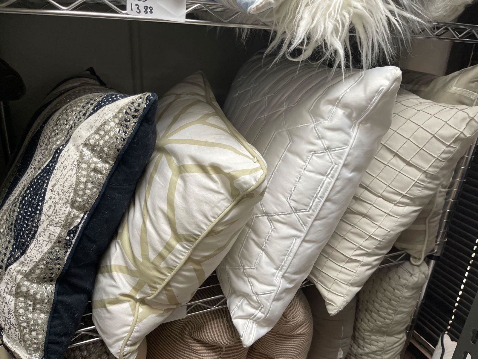 Lot Gray, White, Tan Throw Pillows (1 of 1)
